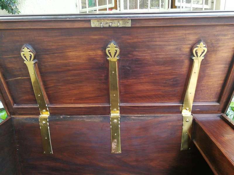 A 17th Century Batavian Brass-bound Kist, with Brass Carrying-handles