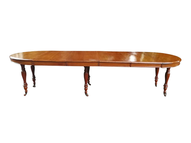 A 19th Century Victorian Style Teak Extending Dining Table