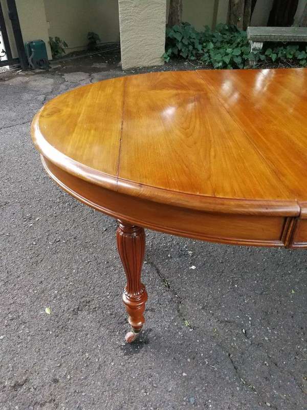 A 19th Century Victorian Style Teak Extending Dining Table