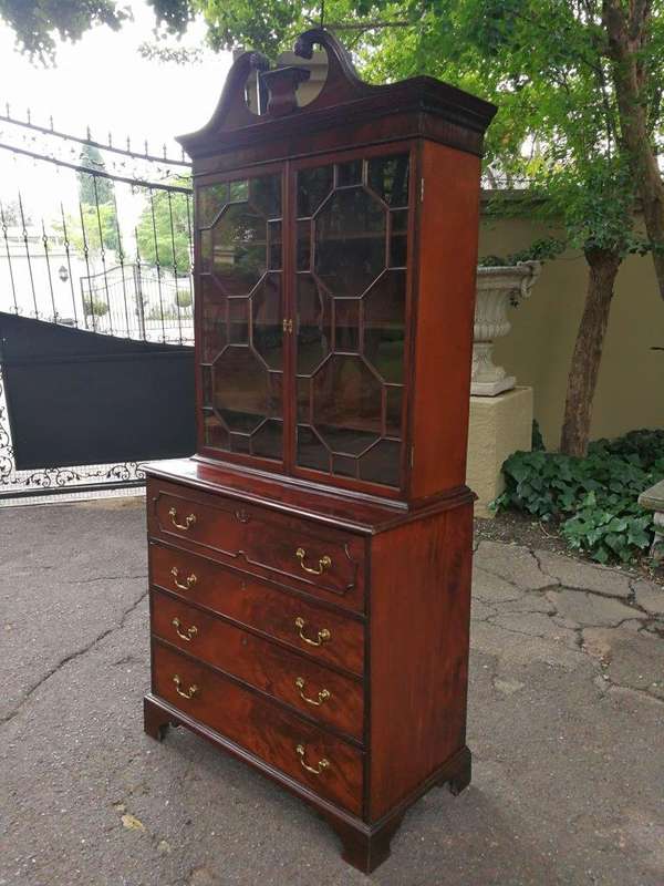 George III Mahogany Secretaire Cabinet Circa 1800