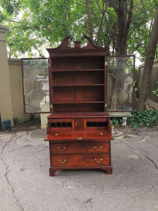 George III Mahogany Secretaire Cabinet Circa 1800