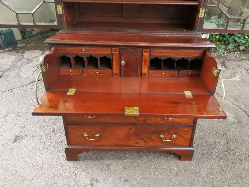 George III Mahogany Secretaire Cabinet Circa 1800