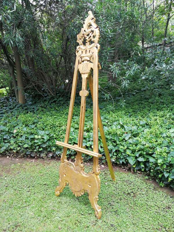 A 20th Century Fruitwood Display Easel