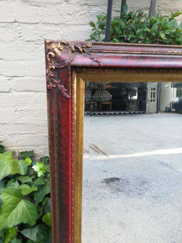 A 19th Century French Bevelled Gilt Wood Mirror