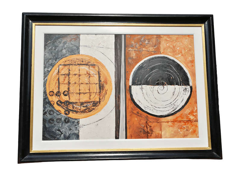 An Abstract Circles Signed and Dated '06, J Smuts (SA -)