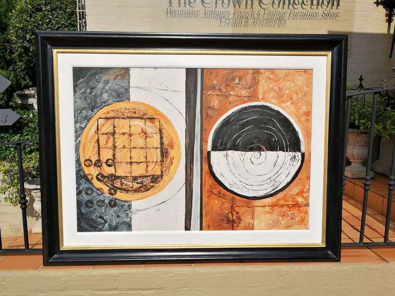 An Abstract Circles Signed and Dated '06, J Smuts (SA -)