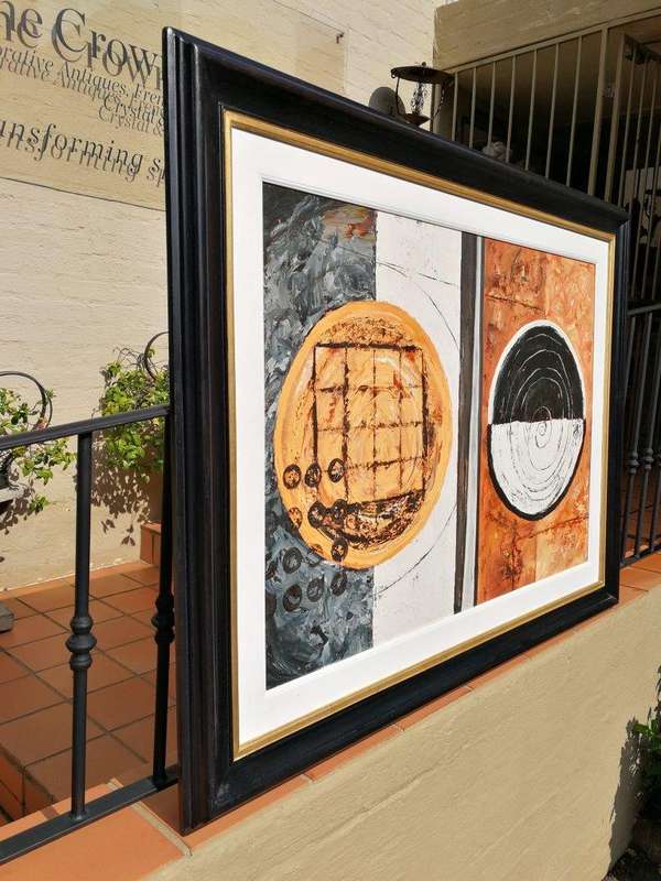 An Abstract Circles Signed and Dated '06, J Smuts (SA -)