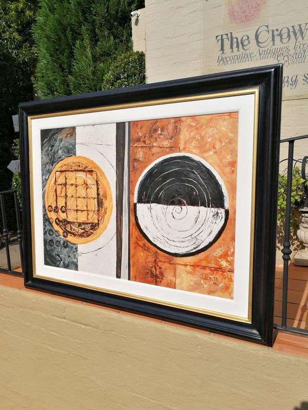 An Abstract Circles Signed and Dated '06, J Smuts (SA -)