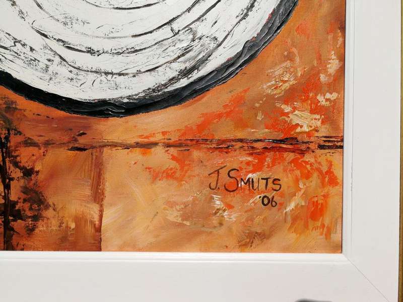 An Abstract Circles Signed and Dated '06, J Smuts (SA -)