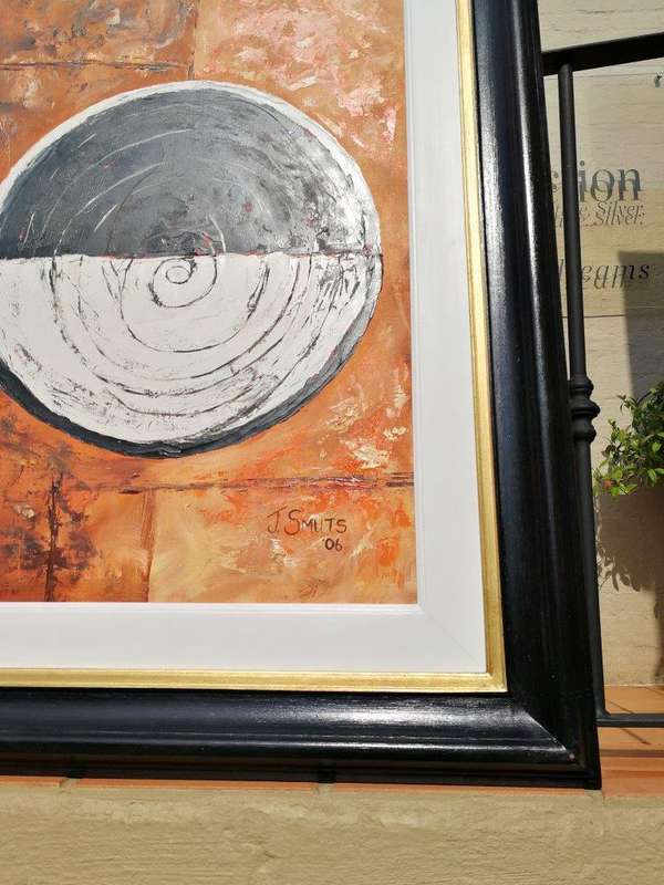 An Abstract Circles Signed and Dated '06, J Smuts (SA -)