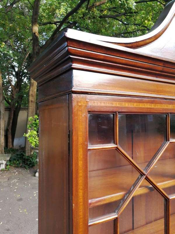 A George III Mahogany Secretaire Bookcase