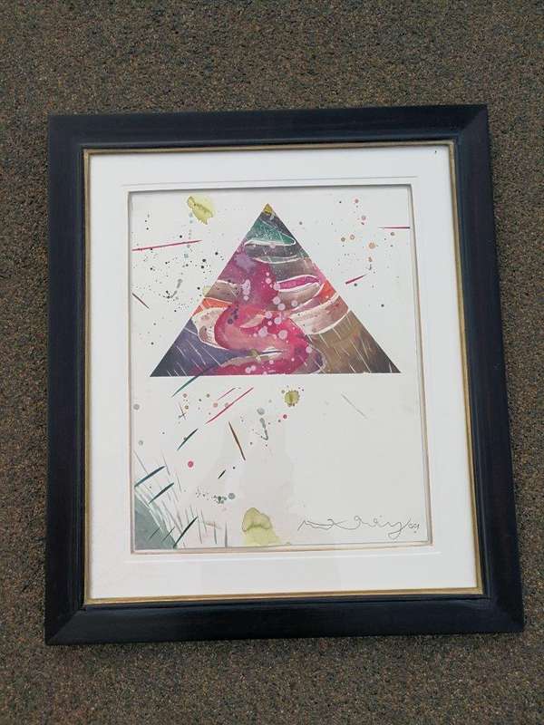 A Set Of Three Water Colour On Paper Framed In An Ornate Gilded Frame.  Each Signed And Dated 20...