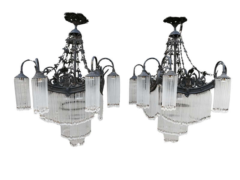 A Rare Pair Of French Chandeliers