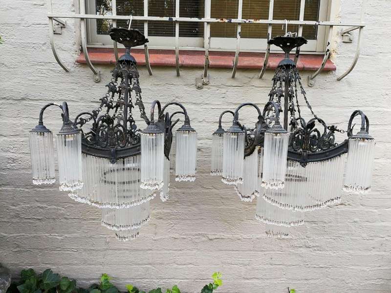 A Rare Pair Of French Chandeliers