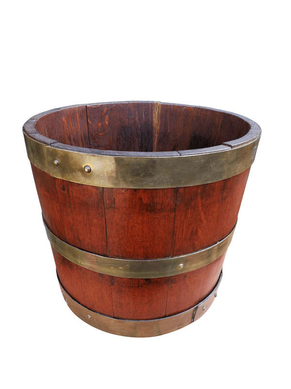 A Cape Teak Balie With Brass Bands