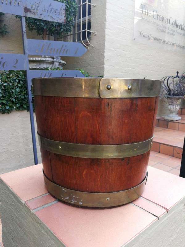 A Cape Teak Balie With Brass Bands