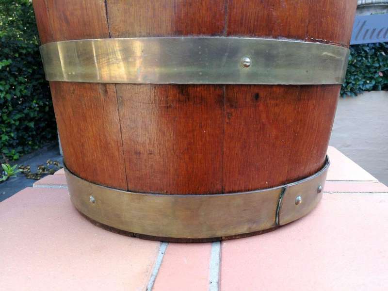 A Cape Teak Balie With Brass Bands