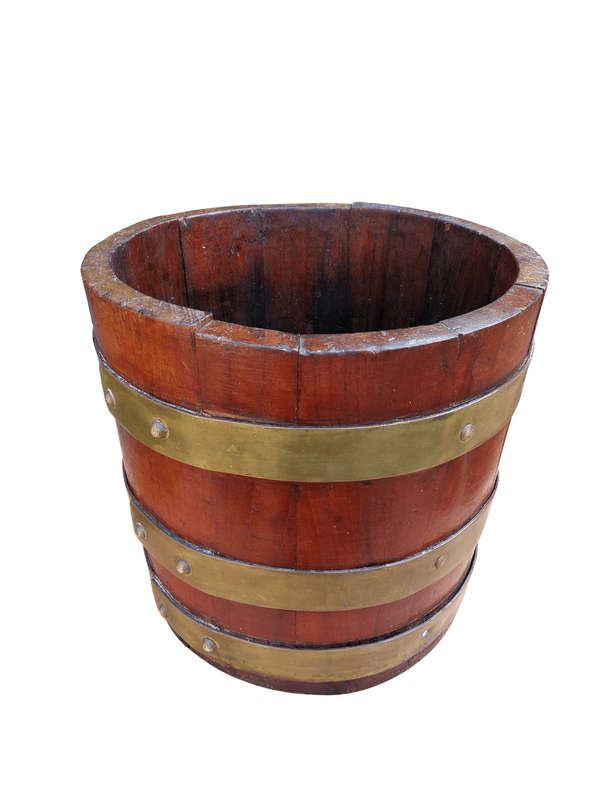 A Cape Teak Balie With Brass Bands, Circa Late 1800s