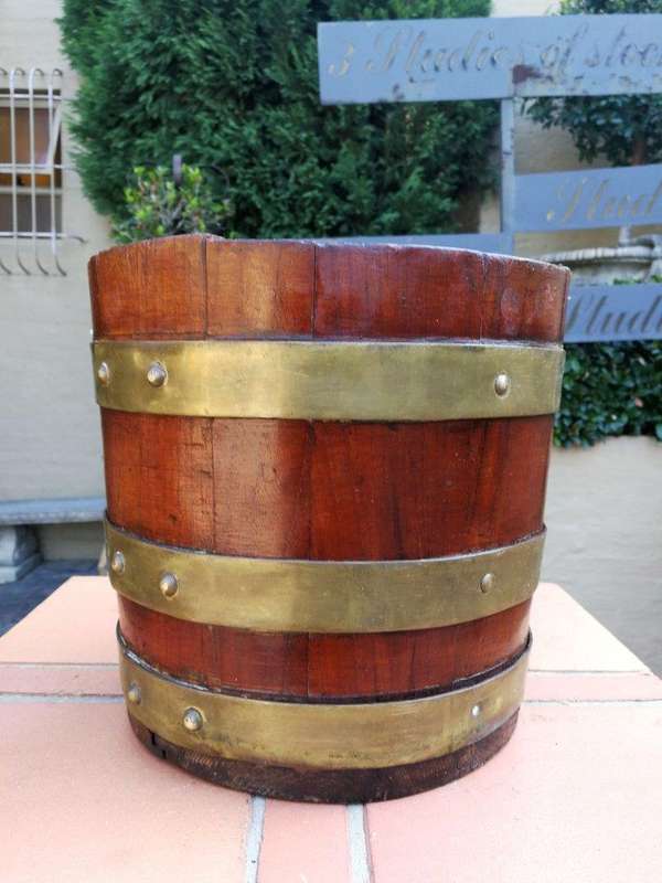 A Cape Teak Balie With Brass Bands, Circa Late 1800s