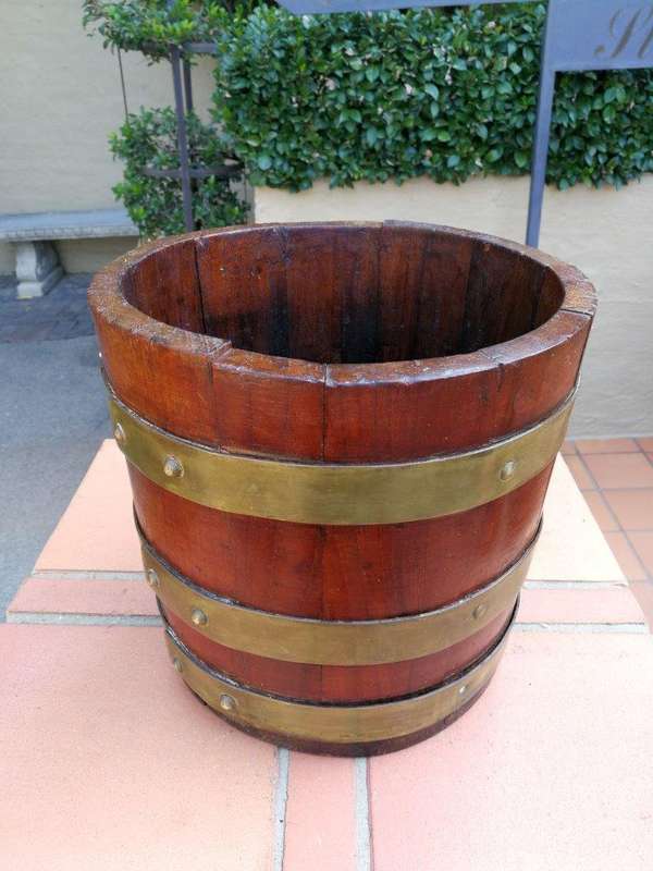 A Cape Teak Balie With Brass Bands, Circa Late 1800s