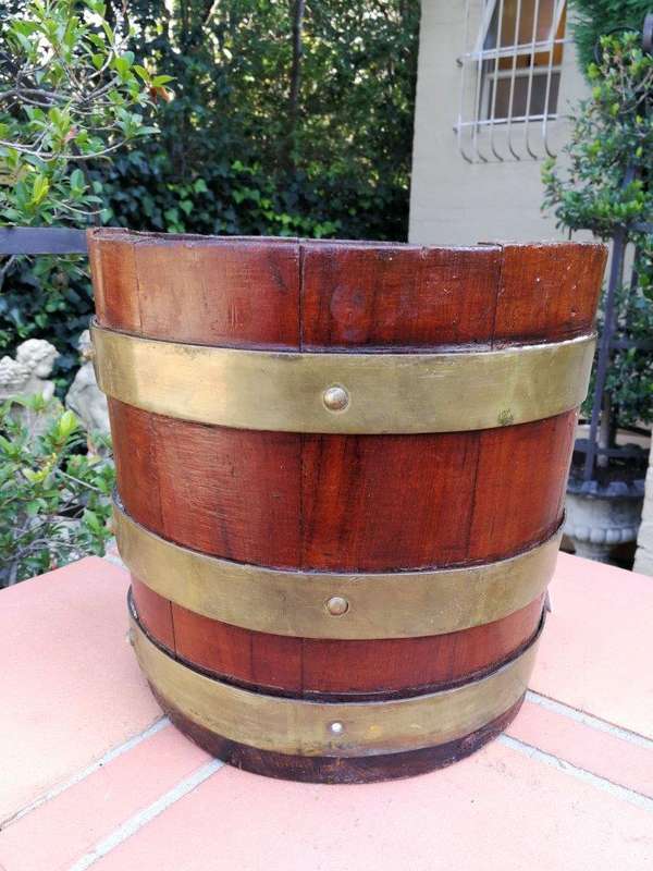 A Cape Teak Balie With Brass Bands, Circa Late 1800s