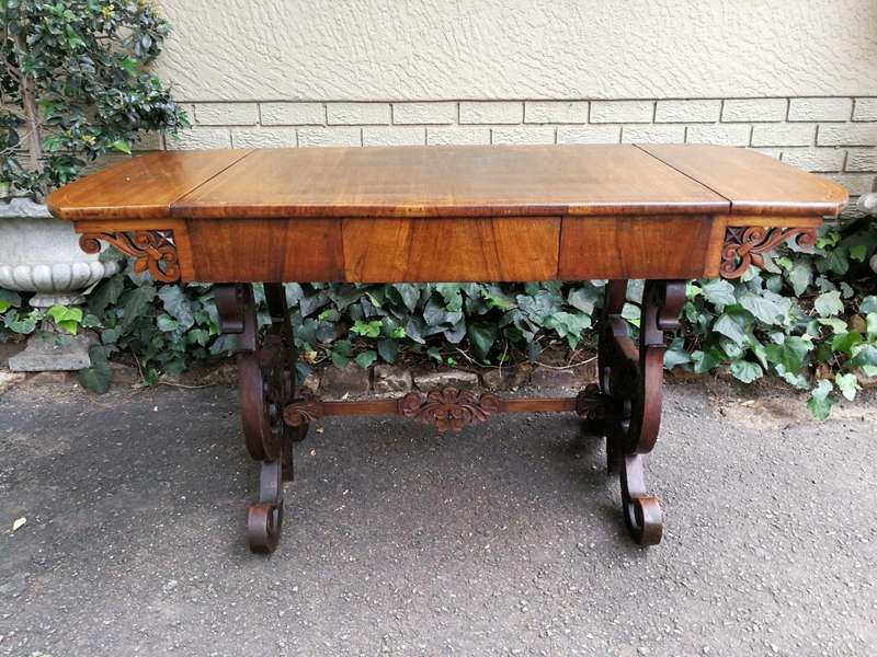 A 19th Century Victorian Mahogany Sofa Table With Drawer