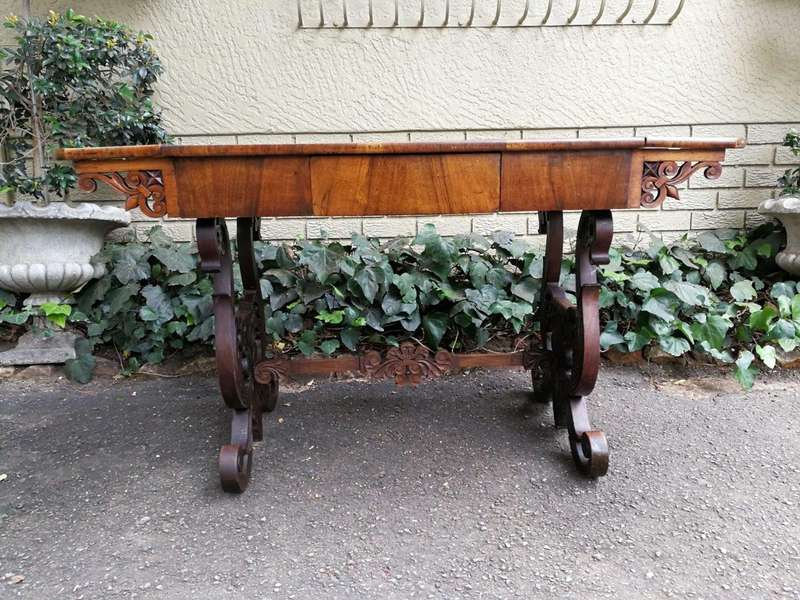 A 19th Century Victorian Mahogany Sofa Table With Drawer