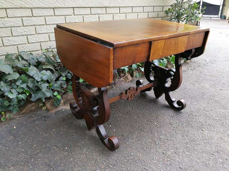 A 19th Century Victorian Mahogany Sofa Table With Drawer