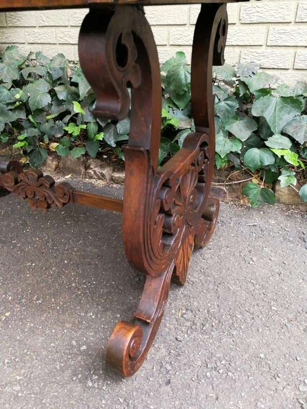 A 19th Century Victorian Mahogany Sofa Table With Drawer
