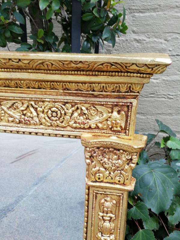 A Mid 20th Century Hand Gilded Wooden Mirror