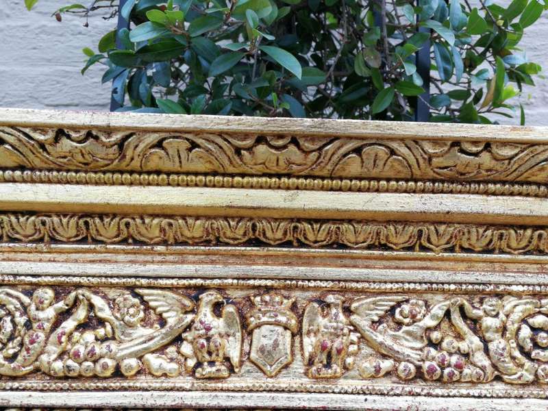 A Mid 20th Century Hand Gilded Wooden Mirror