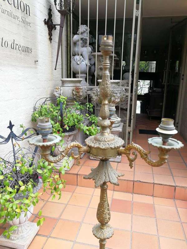 A 20th Century Circa 1970   Brass Floor Lamp