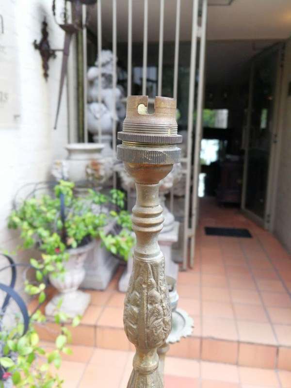 A 20th Century Circa 1970   Brass Floor Lamp