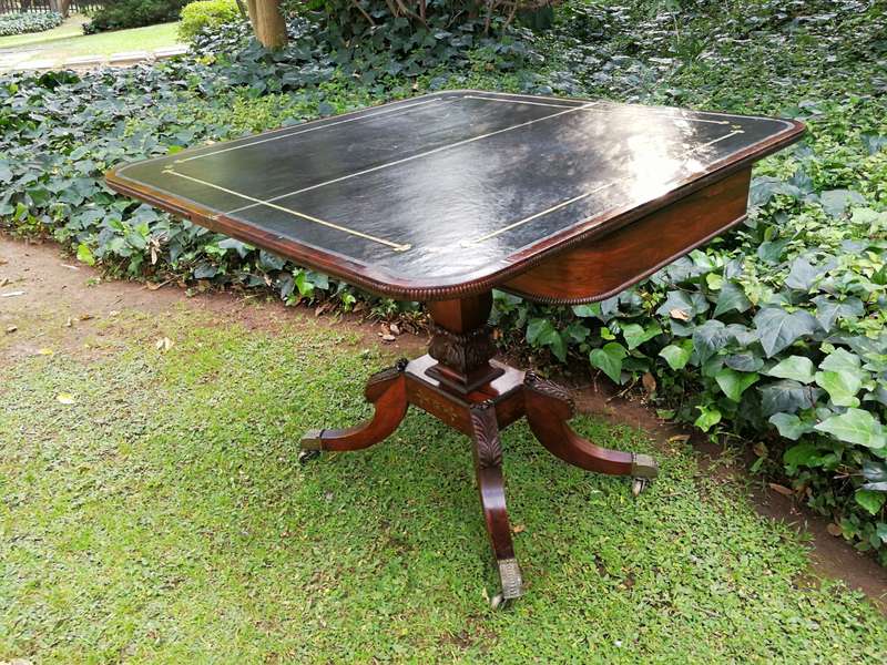 A Regency Circa 1800 Rosewood Inlaid and folding Card Table. BADA Stamp  (British Antique Dealer...