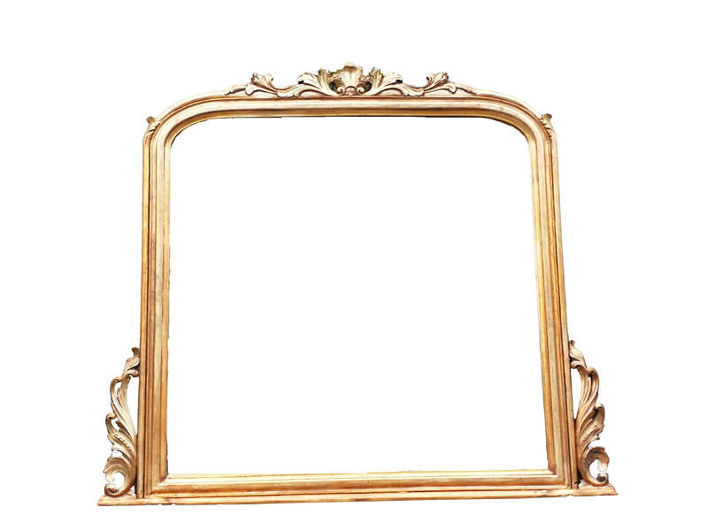 A 20th Century Victorian Style Gilt Painted Bevelled Mirror