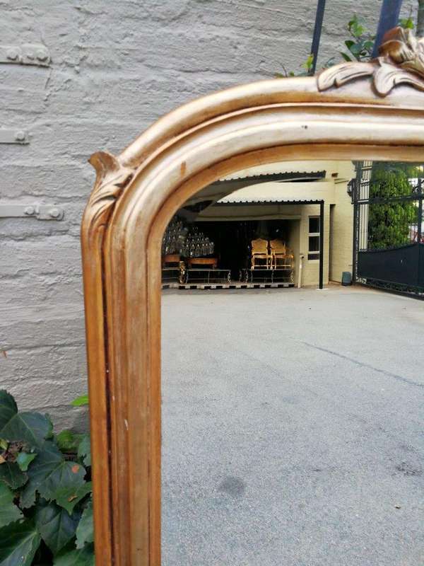 A 20th Century Victorian Style Gilt Painted Bevelled Mirror
