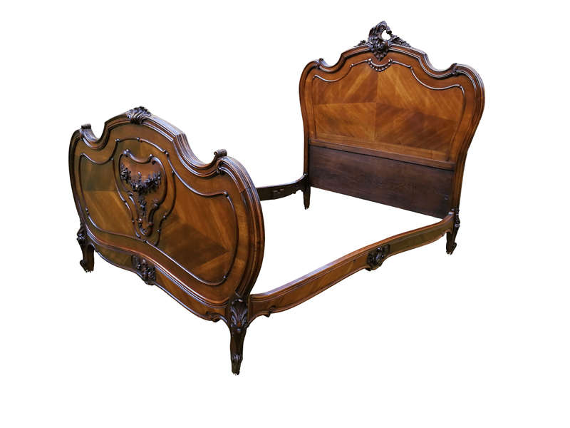 An early 20th Century Circa 1920 French Walnut Double