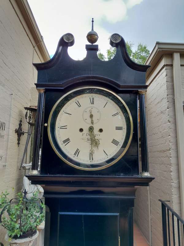 An Antique Early 19th Century Mahogany Longcase / Grandfather Clock in a Contemporary Ebonised Fi...