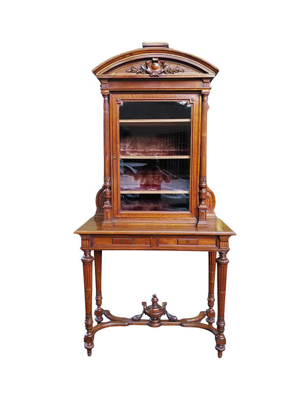 An Antique Victorian Mahogany Cabinet on Stand