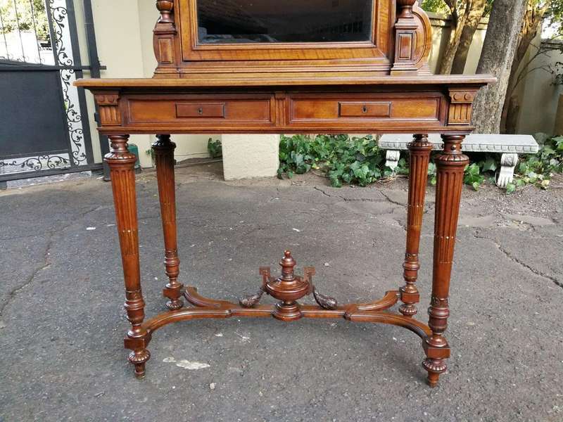 An Antique Victorian Mahogany Cabinet on Stand