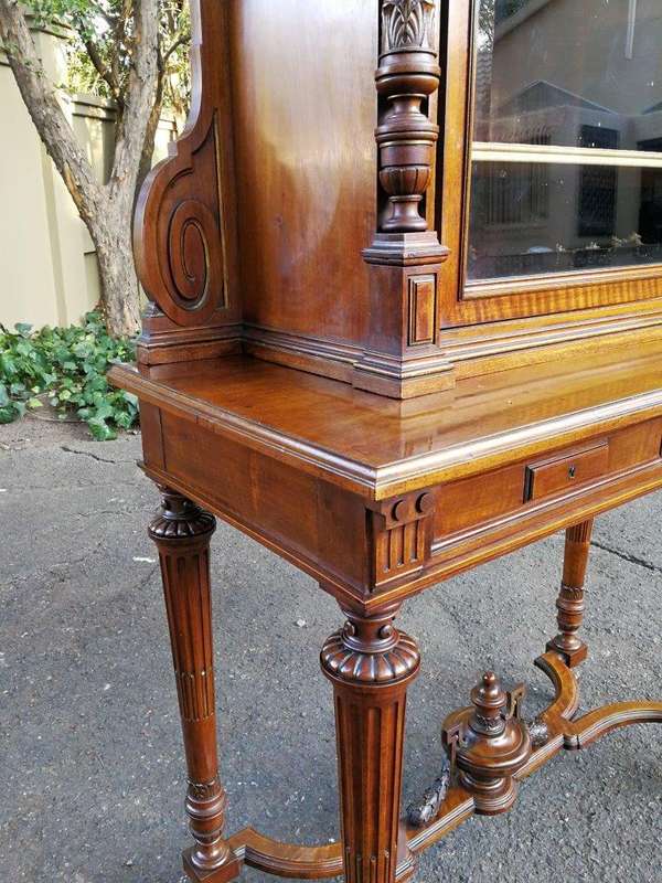 An Antique Victorian Mahogany Cabinet on Stand