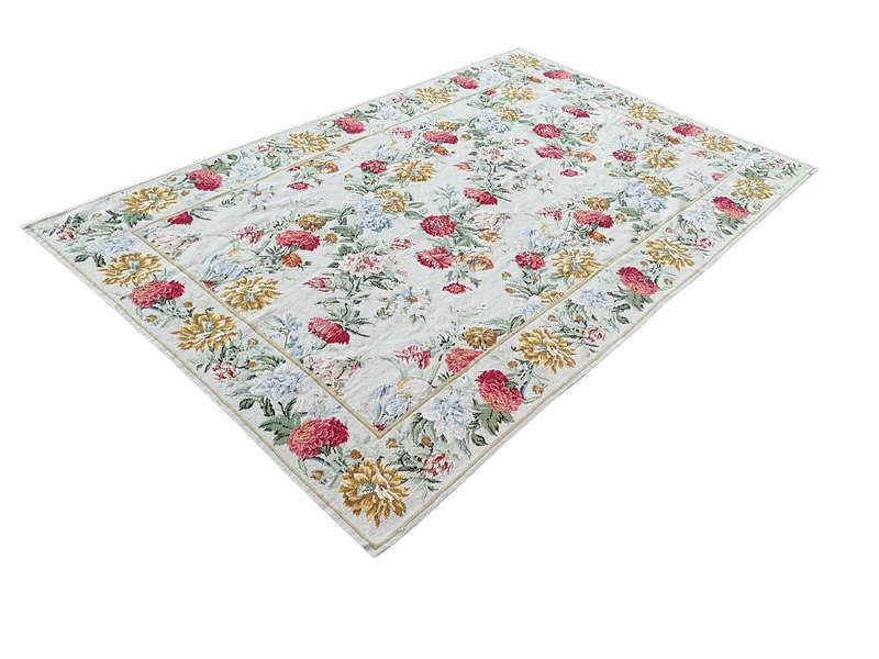A Hand-Made Flower Tapestry