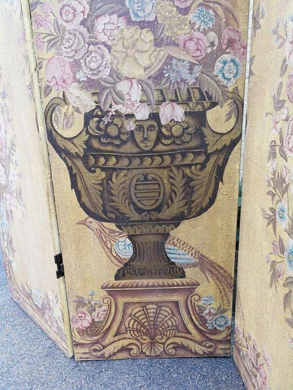A Large Size Three Panel Screen for Floor or Wall Décor