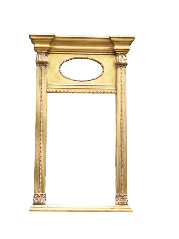 A 20th Century French-style Gilt Bevelled Mirror