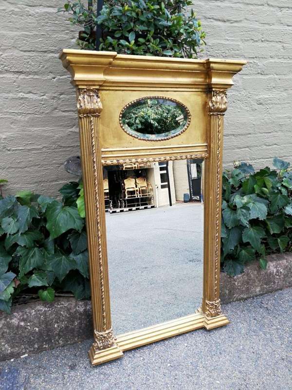A 20th Century French-style Gilt Bevelled Mirror