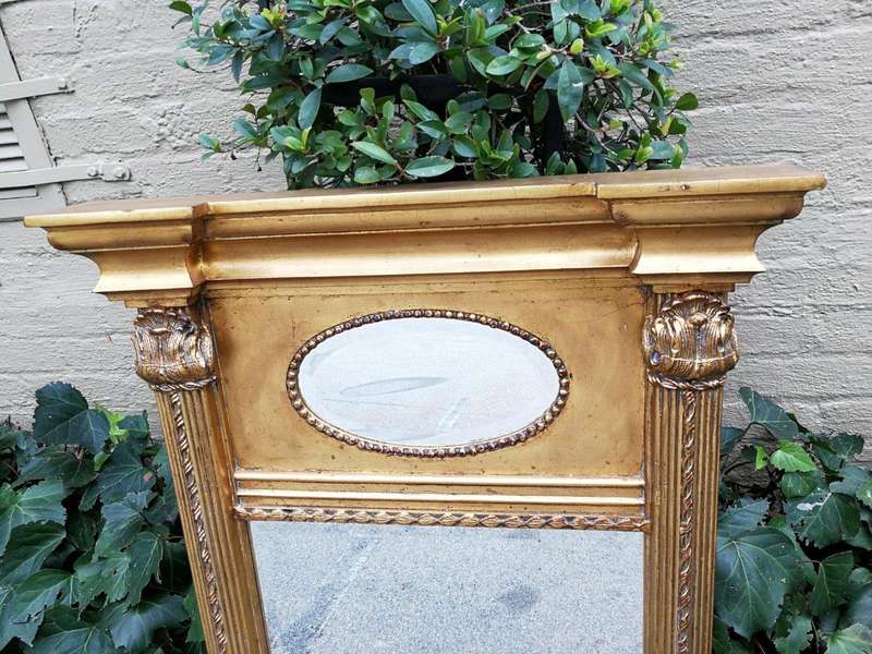 A 20th Century French-style Gilt Bevelled Mirror