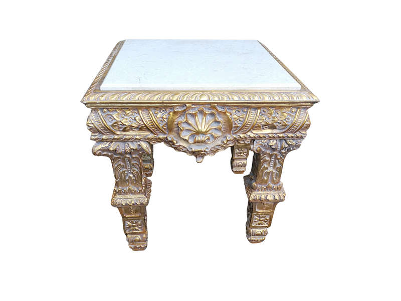 A French Style Ornately Carved Side Table