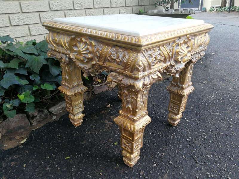 A French Style Ornately Carved Side Table