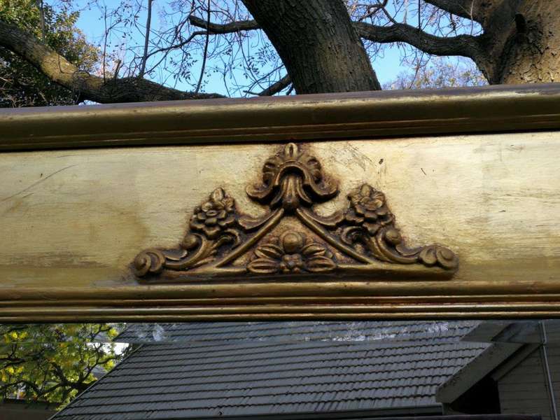 A French Style Ornately Carved and Gilded Bevelled Mirror