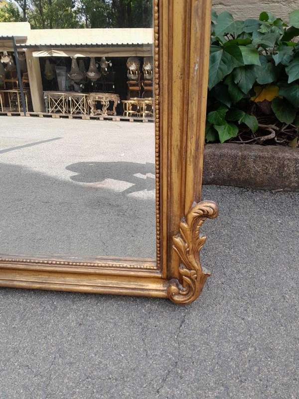 A French Style Ornately Carved And Gilded Bevelled Mirror 5